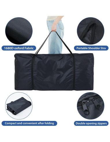 Bolsa de Transporte para Cabina de DJ Huhumy 118x56x12cm Oxford