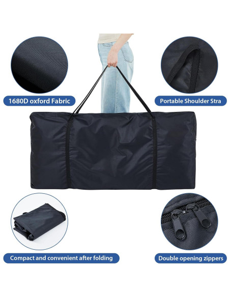 Bolsa de Transporte para Cabina de DJ Huhumy 118x56x12cm Oxford