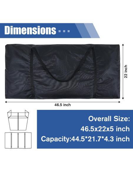 Bolsa de Transporte para Cabina de DJ Huhumy 118x56x12cm Oxford
