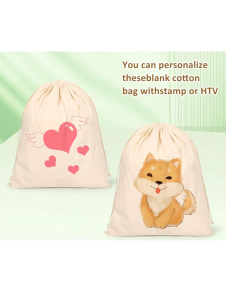 20 Bolsas de Algodón Reutilizables Hopttreely 20x25cm