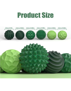 Bolas Magnéticas Antiestrés FZChenrry - Juguete Sensorial Verde 6 Piezas 2