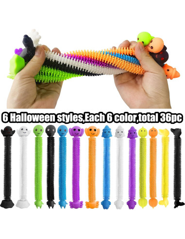 Paquete de 36 Cuerdas Elásticas Halloween Holydeck - Alivio Estrés