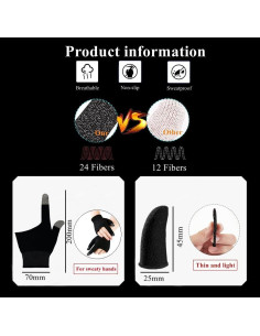 Guantes de Juego Rakizbe Transpirables para Manos Sudorosas 2