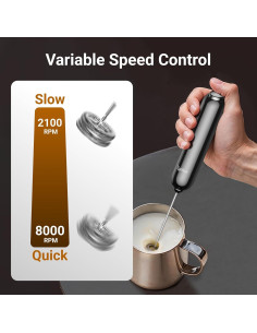 Espumador de Leche Typhur MF03 con Control de Velocidad 2