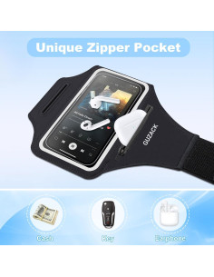 Banda de Correr PEDVSTY para Teléfonos hasta 6.8" Negra 2