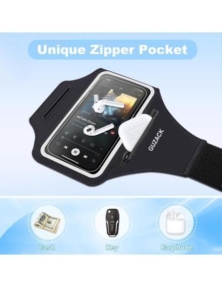 Banda de Correr PEDVSTY para Teléfonos hasta 6.8" Negra