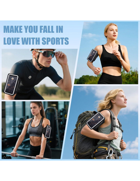 Banda de Correr PEDVSTY para Teléfonos hasta 6.8" Negra