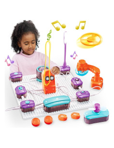 Kit de Circuitos Electrónicos SMILESSKIDDO 34 Piezas 70+ Proyectos