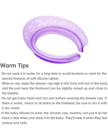 Visera de Baño Kair para Niños y Bebés - Color Púrpura