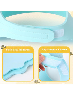 Gorro de Ducha para Bebés LADES - Visera Ajustable Azul 2