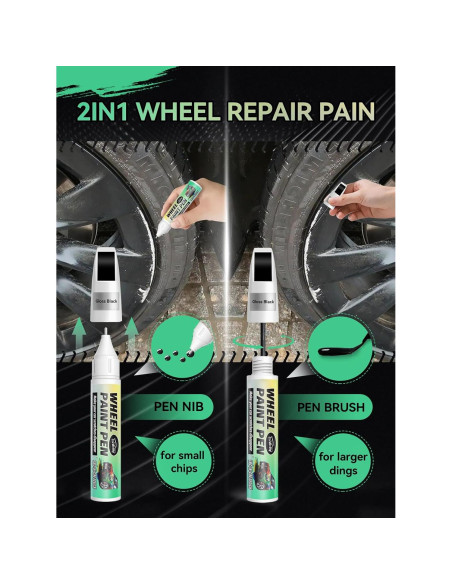 Pintura de Retoque para Llantas Cardialidad Negro Brillante 12ml