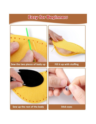 Kit de Costura de Aves Silvestres CiyvoLyeen para Niños - 12 Proyectos