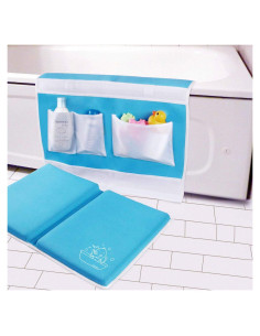 Almohadilla de Baño GameXcel Azul con Organizador de Juguetes