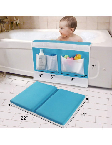 Almohadilla de Baño GameXcel Azul con Organizador de Juguetes