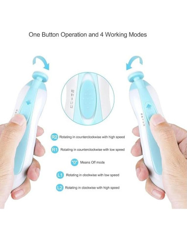 Afilador de Uñas Eléctrico AVOA para Bebés - Corte Seguro y Rápido