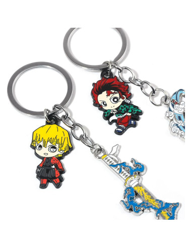 Llave de Anime Demon Slayer Inosuke - Joyería de Esmalte