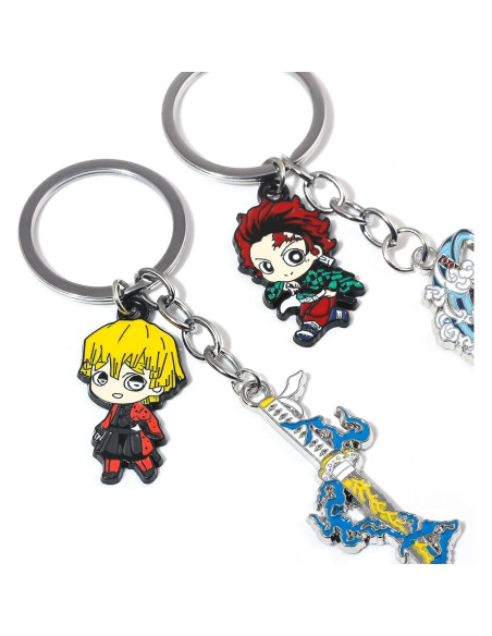 Llave de Anime Demon Slayer Inosuke - Joyería de Esmalte