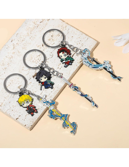 Llave de Anime Demon Slayer Inosuke - Joyería de Esmalte