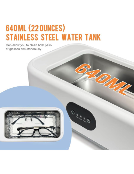 Máquina de Limpieza Ultrasónica MTWML 640ml 40W 49kHz