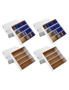 Paquete de 4 cajas de almacenamiento de tarjetas Bentoward