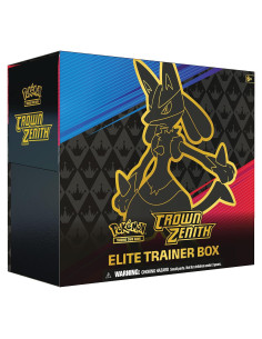 Caja de Entrenador Élite Pokémon TCG Crown Zenith con Lucario VSTAR