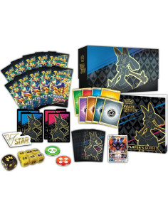 Caja de Entrenador Élite Pokémon TCG Crown Zenith con Lucario VSTAR 2