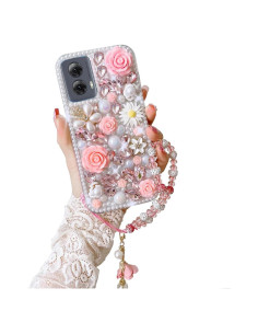 Funda Brillante Rosa para Moto G Power 5G 2024 - SupShop