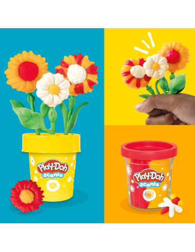 Set de Flores Play-Doh Hasbro - 2 Moldes 3D para Niños