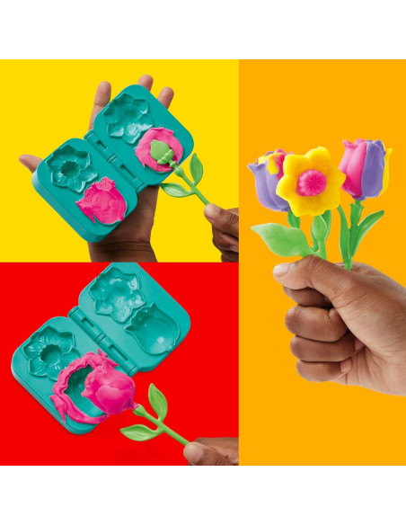 Set de Flores Play-Doh Hasbro - 2 Moldes 3D para Niños Set de Flores Play-Doh Hasbro - 2 Moldes 3D para Niños