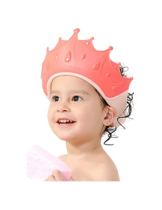 Gorro de Ducha para Bebés FUNUPUP - Visera Ajustable Rosa