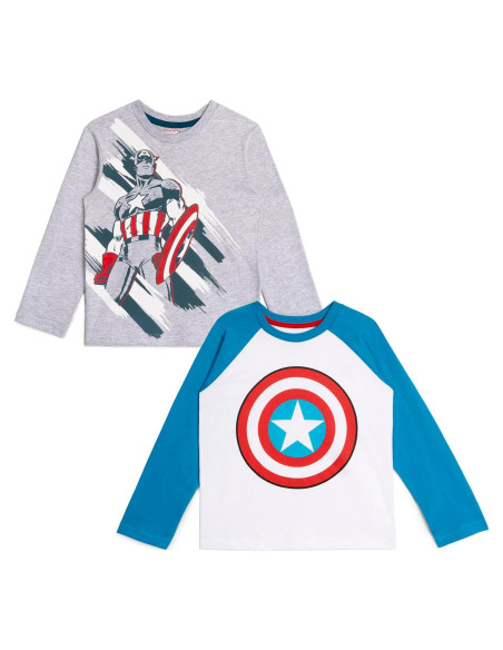 Camisetas de Manga Larga Marvel Avengers para Niños 3T