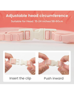 Gorro de Ducha para Bebés FUNUPUP - Visera Ajustable Rosa 2