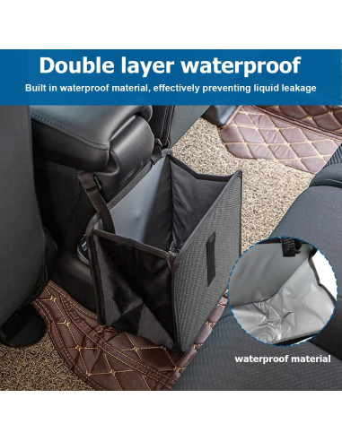 Basurero Plegable para Auto BELOMI 7L Impermeable Color AB