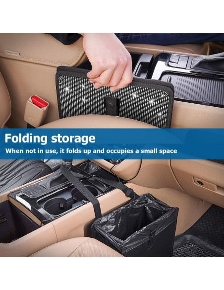 Basurero Plegable para Auto BELOMI 7L Impermeable Color AB