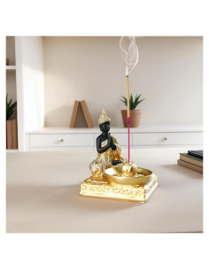Soporte de Incienso Buda Kaly Arts - Decoración Zen Oro
