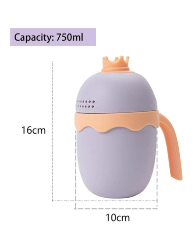 Gorro de Ducha Ajustable para Niños con Taza de Enjuague Rosa