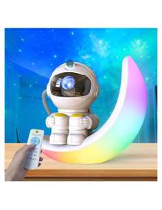 Proyector Galáctico Astronauta Langweisi 3 en 1 con Control Remoto