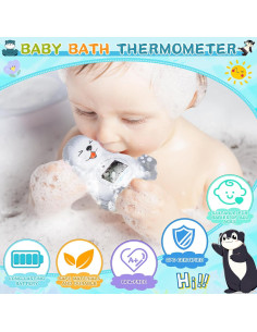 Termómetro de baño nutria JARMAPOZ, flotante y seguro 2