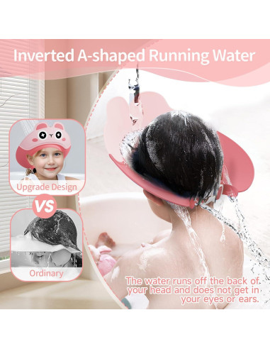 Gorro de Ducha Conejo Lonlown para Bebés 1-10 Años