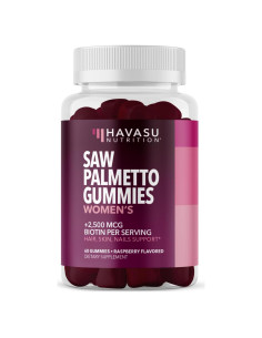 Gominolas de Saw Palmetto y Biotina Havasu - 60 Unidades - Salud Cabello, Piel y Uñas
