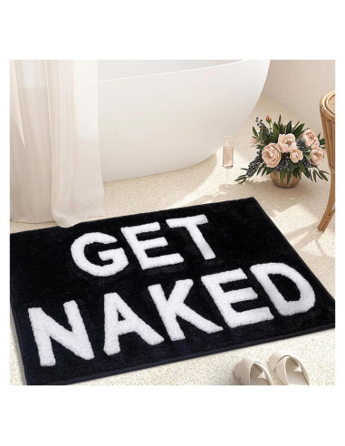 Alfombra de Baño KOEXM Get Naked 40.6x61 cm Antideslizante