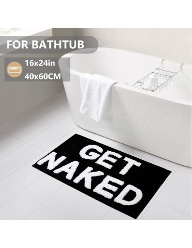 Alfombra de Baño KOEXM Get Naked 40.6x61 cm Antideslizante