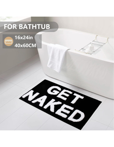Alfombra de Baño KOEXM Get Naked 40.6x61 cm Antideslizante