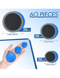 Kit de Reparación de Neumáticos Zhengmy 60 Piezas 32-58 mm 2