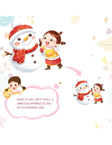 Hewolly 24 Hojas de Plástico Retráctil A6 para Manualidades