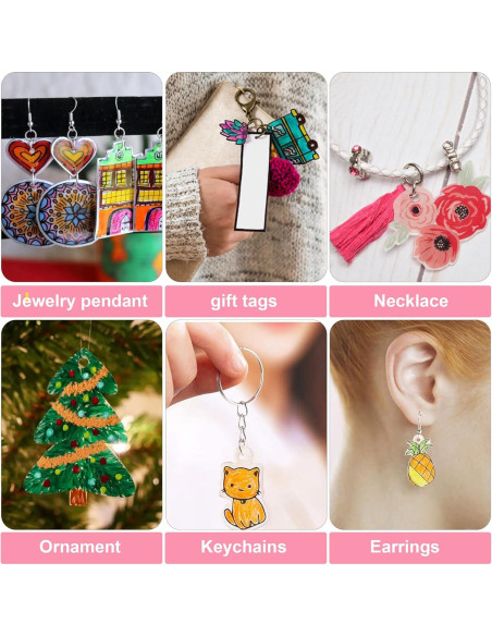 Hewolly 24 Hojas de Plástico Retráctil A6 para Manualidades