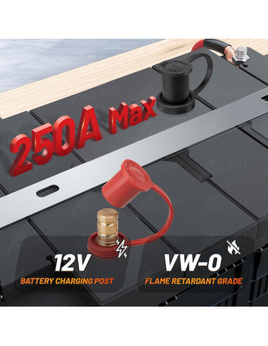 Terminal de Batería Remoto RED WOLF RW-WJ06-3017 250A DC 12V