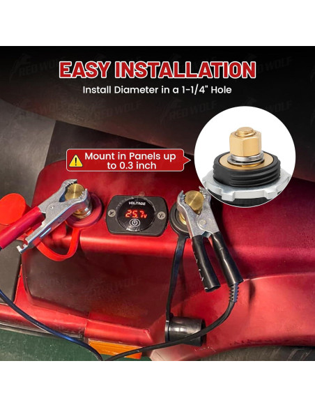 Terminal de Batería Remoto RED WOLF RW-WJ06-3017 250A DC 12V