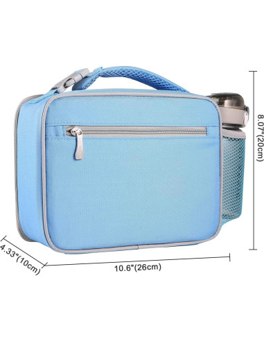 Caja de Almuerzo Aislada Amersun para Niños 4L Azul Bebé