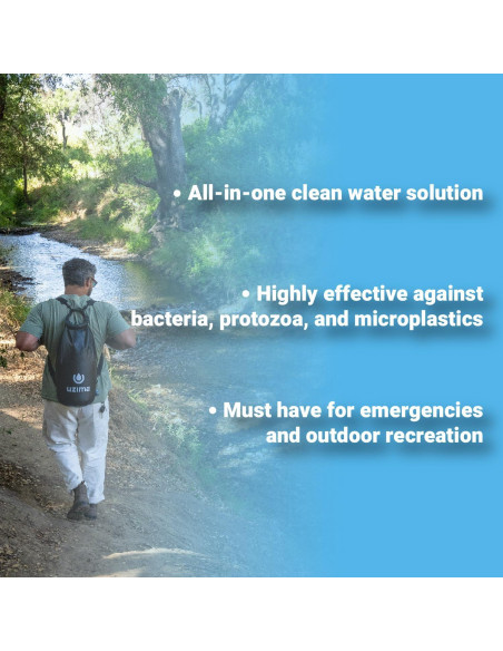 Sistema de Mochila UZ-BP - Filtro de Agua 17.5L Portátil